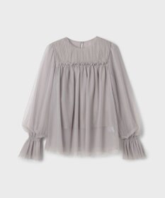 GRACE CONTINENTAL チュールタイブラウス