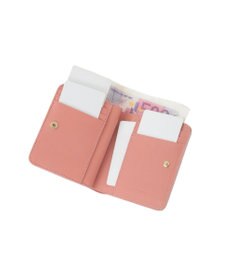 genten 【新色】フラッターカットワーク 二つ折り財布