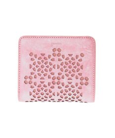 genten 【新色】フラッターカットワーク 二つ折り財布