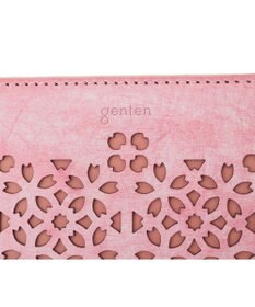 genten 【新色】フラッターカットワーク 二つ折り財布