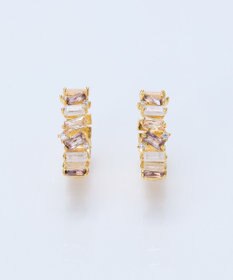 Phoebe グレースカラービジューフープピアス　マルチカラー