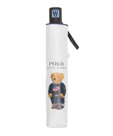 MOONBAT 【自動開閉】POLO RALPH LAUREN 遮光 晴雨兼用 折りたたみ日傘 無地 ポロベア