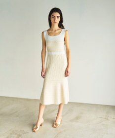 GRACE CONTINENTAL ツイードマーメイドニットワンピース