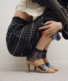 TRICOTE ストライプ柄シアートレンカ