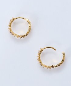 Phoebe グレースカラービジューフープピアス　マルチカラー