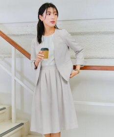 Tiaclasse L 【ダブルクロス・洗える】カラーレスジャケット