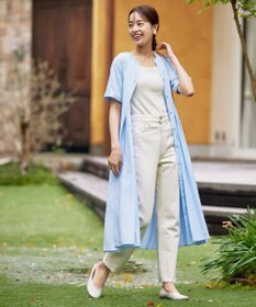 Tiaclasse 【洗える】サイドタックスキッパーシャツワンピース