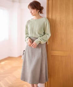 ANY SIS L 【セットアップ対応】スフレショート丈 プルオーバー