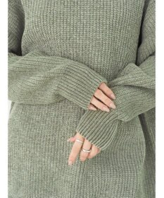 earth music&ecology シャイニーベロアモールチュニック