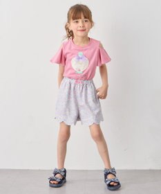 ANY KIDS 接触冷感 しろくま オフショルダー Tシャツ