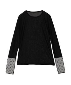 earth music&ecology チュールビジュープルオーバー