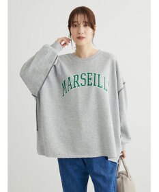 Green Parks ・ＲＡＹ　ＣＡＳＳＩＮ　ロゴｐｔカラーステッチスウェット