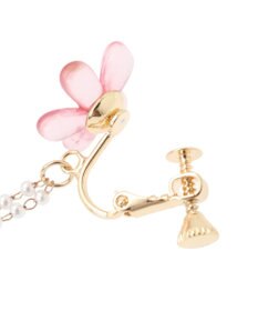 Maison de FLEUR クリアフラワーイヤリング