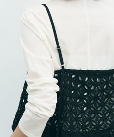 UNFILO 【2点セット】ラッセルレース キャミレイヤード Tシャツ