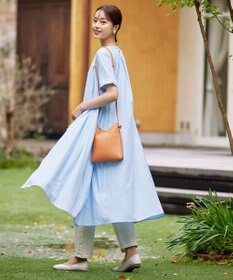 Tiaclasse 【洗える】サイドタックスキッパーシャツワンピース