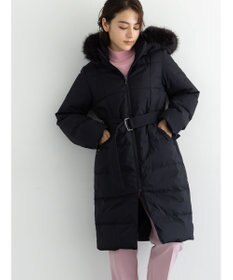 Te chichi 【宮本茉由着用】フードロングダウンコート