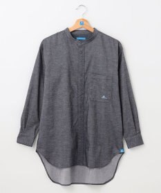 SHARE PARK LADIES 【UVカット・撥水・ストレッチ】イージーデニムノーカラーシャツ