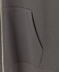 自由区 L クリアループバックジップ パーカー