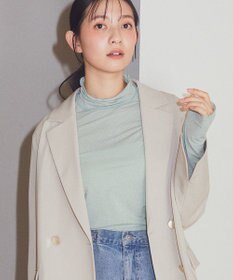 earth music&ecology シアーラメハイネックプルオーバー