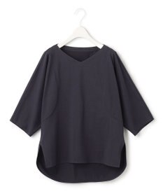ICB 【洗える】 ブラウスライクジャージー ドルマンスリーブカットソー