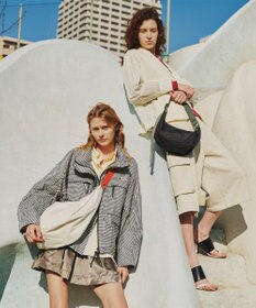 LeSportsac LG HAMMOCK ADJ BAG/メレンゲ/マンダリンウェビング