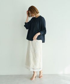 YECCA VECCA ギャザーブラウス