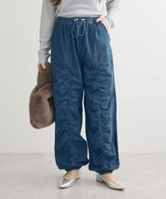 Green Parks ・ＳＵＧＡＲ　ＳＰＯＯＮ　デニムギャザーパンツ