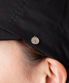 MOONBAT PAUL&JOE ACCESSOIRES(ポール&ジョー）ロゴ入り 深キャップ 帽子 ネコチャーム付 UVカット