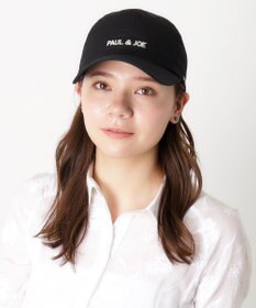 MOONBAT PAUL&JOE ACCESSOIRES(ポール&ジョー）ロゴ入り 深キャップ 帽子 ネコチャーム付 UVカット