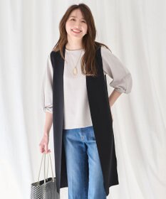 ANY 【洗濯機可/接触冷感】クールタッチニットジレ