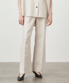 ATON LINEN WEATHER | タックパンツ