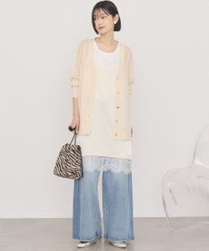 AMERICAN HOLIC メタルボタンシアーVネックカーディガン