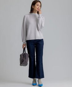 組曲 S 【WEB限定】襟付き片畔ニットプルオーバー