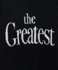 WEGO フラッフィーロゴジャガードニットプルオーバー