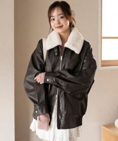 WEGO 2WAYファー襟PUジャケット