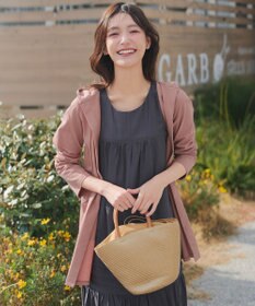 Tiaclasse L 【おのののかさん着用】「サマケア 」フード付きカットソーロングカーディガン