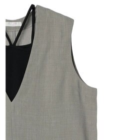 Green Parks ＳＥＴ２点ベスト＋マルチストラップワンピース