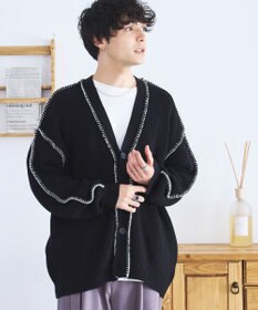 WEGO ハンドステッチカーディガン
