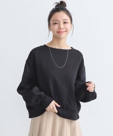 earth music&ecology 異素材ドッキングスウェット