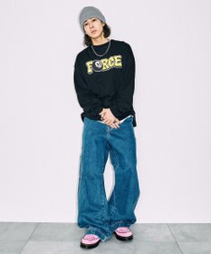 WEGO 【SETITEM】アクセ付きグラフィックロンT