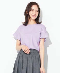 ANY 【洗える】ライトリネンクロスフレアスリーブ ブラウス