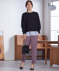 ANY SIS 【CICA加工・選べる9色展開】クルーネックバックスリット ニット