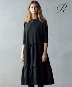 23区 L 【R(アール)】フォルムニット ティアード ワンピース