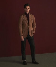 GOTAIRIKU 【イージーケア】ウルトラスエードサファリジャケット