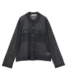 AMERICAN HOLIC シアー襟付きカーディガン