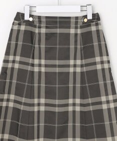 J.PRESS LADIES S ブロックチェックジャガード フレア スカート