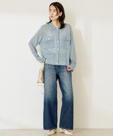 AMERICAN HOLIC シアー襟付きカーディガン