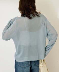 AMERICAN HOLIC シアー襟付きカーディガン