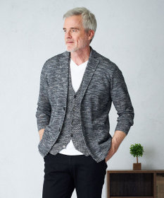 JOSEPH ABBOUD 【清涼感/軽い/洗える】 スラブギマニットジャケット