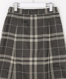 J.PRESS LADIES S ブロックチェックジャガード フレア スカート